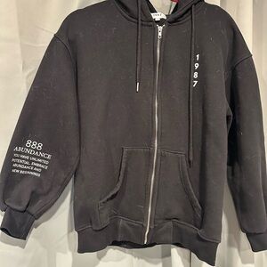 888 โABUNDANCEโ Angel Number Limited Edition 1987 Zip-up Hoodie small